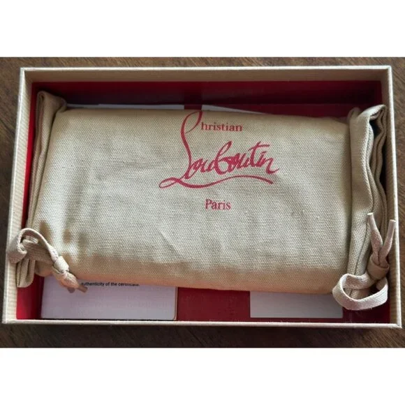 Christian Louboutin | Calf Leather Multi Rainbow Metal Spikes Panettone Wallet - Picture 14 of 16